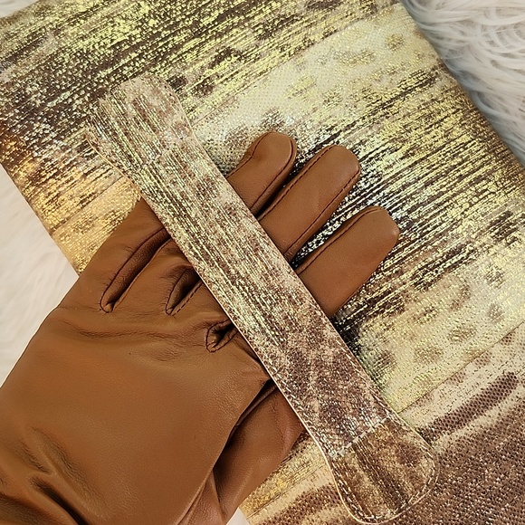 PANTERA METALLIC GENUINE SNAKESKIN CLUTCH - Picture 6 of 17